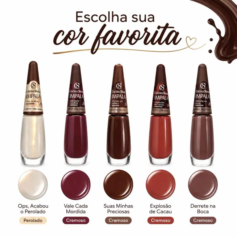 Esmalte Impala Cacau Show 7,5ml  Só Mais Um Pedaço