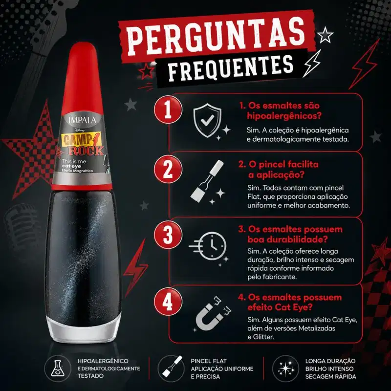 Esmalte Efeito Magnético Impala Disney Channel Os Feiticeiros De W.Place Seu Lado Mágico