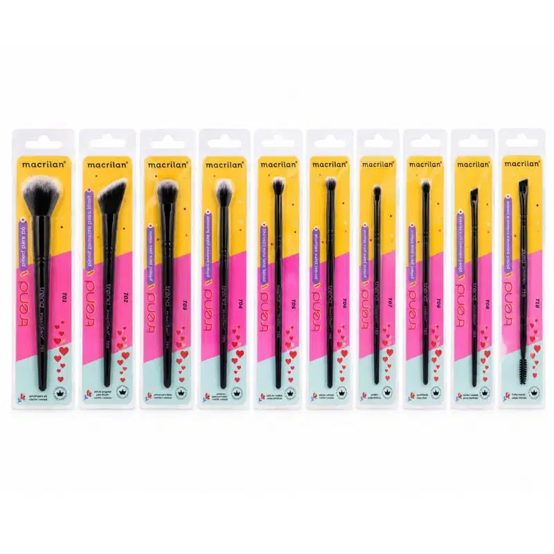Kit Pincéis Macrilan Trend: Completo Com 10 Unidades