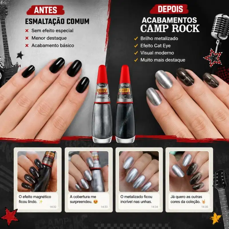 Kit Impala Disney Channel Camp Rock Esmalte: We Rock e This is Me