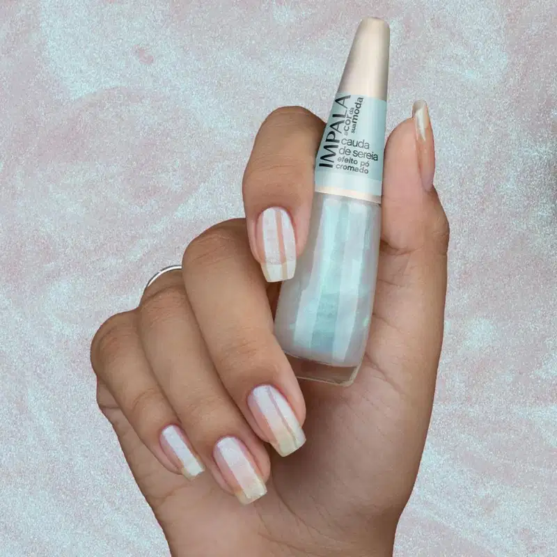 Esmalte Efeito Pó Cromado Impala Cauda De Sereia 7,5ml