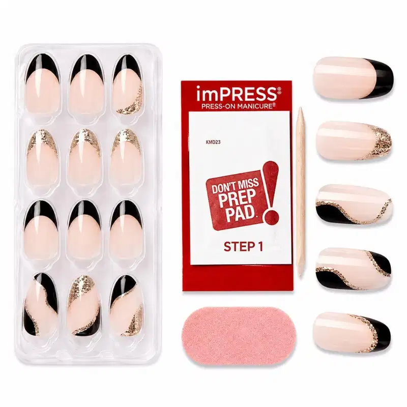 Unhas Autocolantes Kiss Ny Impress The No Glue Mani Illusion Ifm04