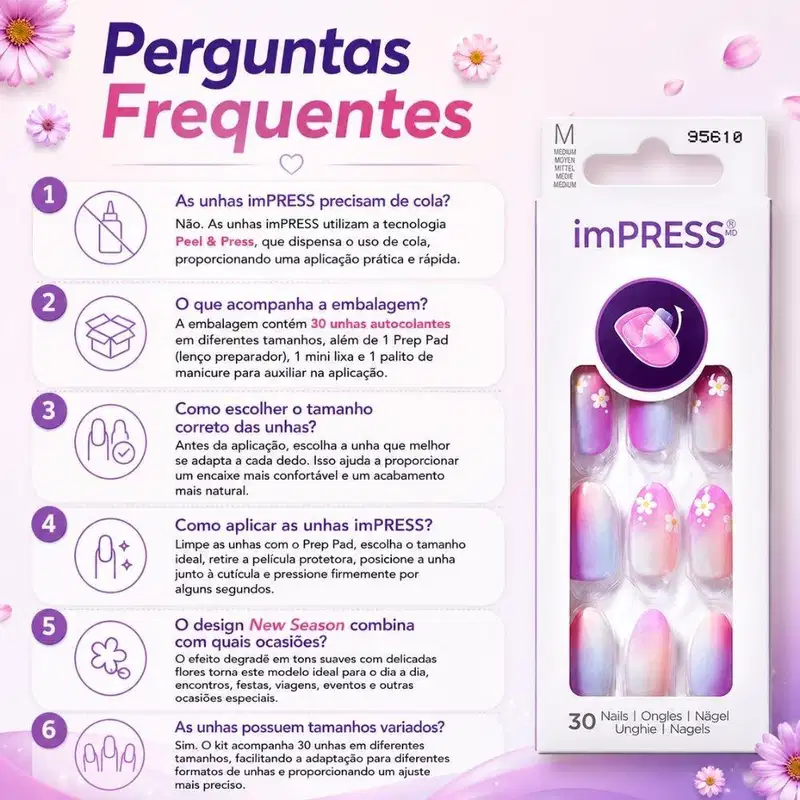 Unhas Autocolantes Kiss Ny Impress The No Glue Mani New Season Im192x