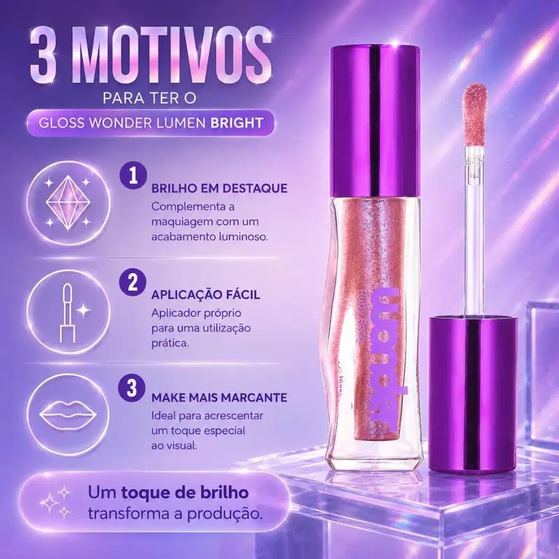 Gloss Labial Ruby Rose Wonder Lumen Bright Hb-l6414-6