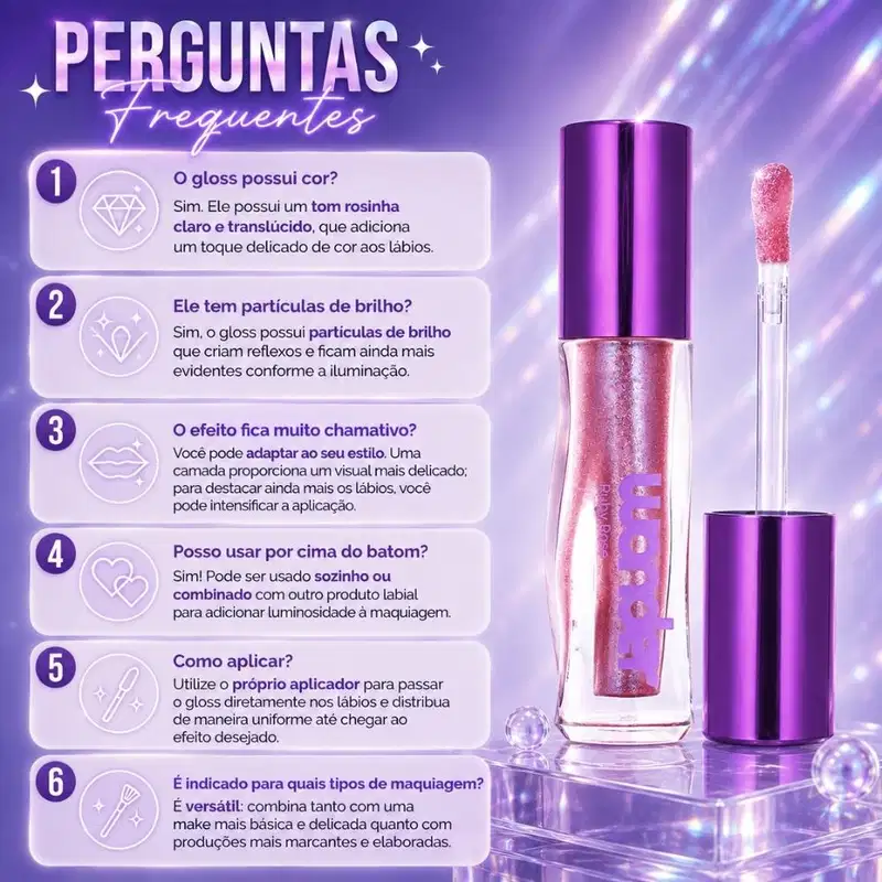 Gloss Labial Ruby Rose Wonder Lumen Bright Hb-l6414-6