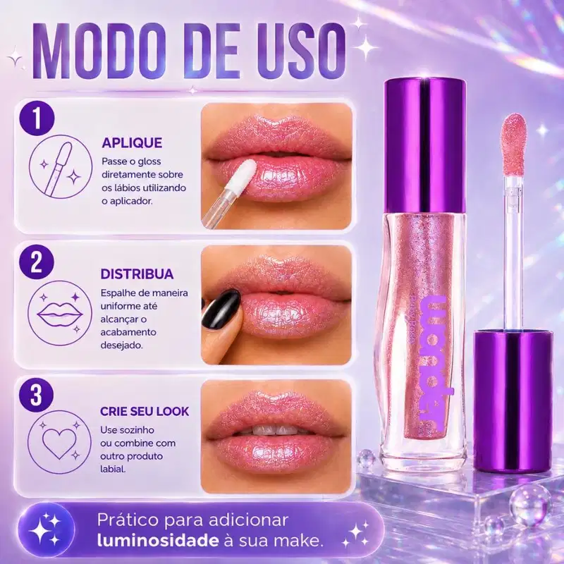 Gloss Labial Ruby Rose Wonder Lumen Bright Hb-l6414-6
