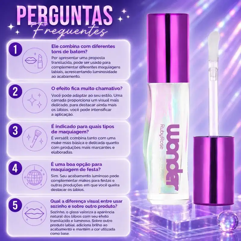 Gloss Labial Ruby Rose Wonder Lumen Splendid Hb-l6414-2