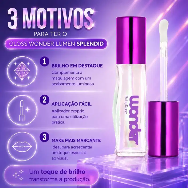Gloss Labial Ruby Rose Wonder Lumen Splendid Hb-l6414-2