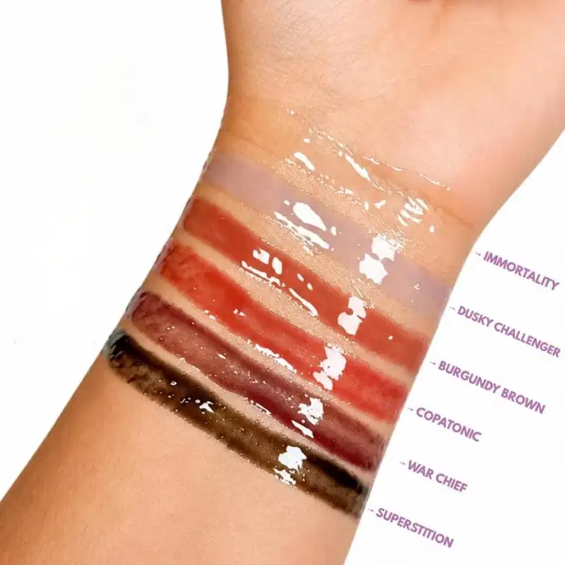 Glossy Balm Ruby Rose Wonder Iris Burgundy Brown Com Chaveiro Hb-l6413-3