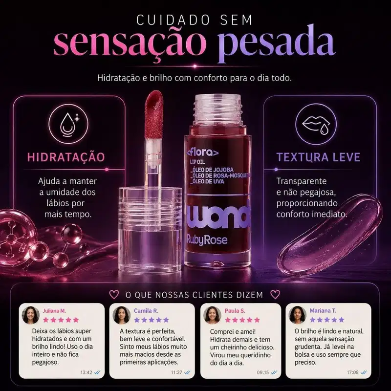 Lip Oil Ruby Rose Wonder Flora Night Bloom Hb-l6525-1