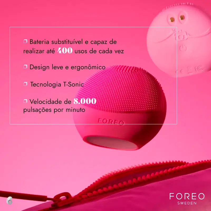 FOREO Luna Fofo Fuchsia - Escova Facial Elétrica