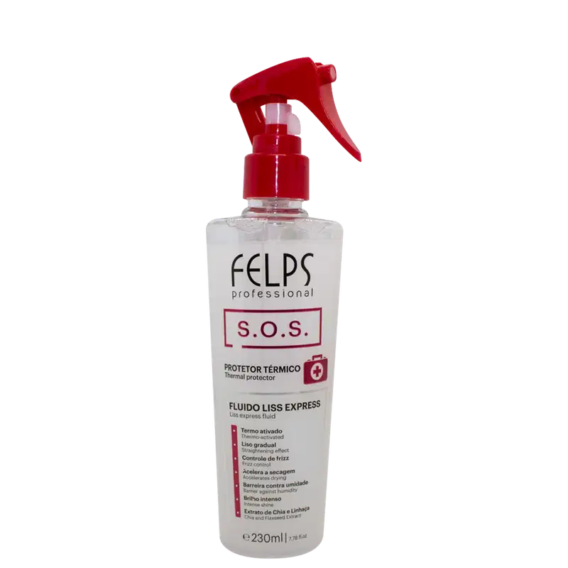 Felps Professional SOS Liss Express - Fluido Protetor Térmico 230ml
