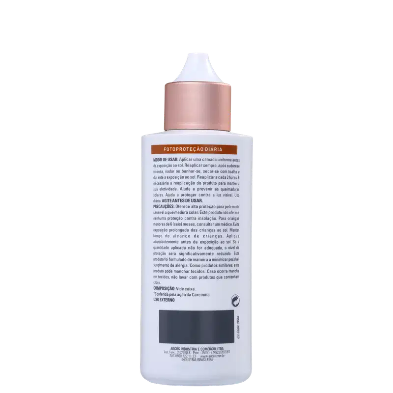 Adcos Fotoproteção Diária Fluid Tonalizante FPS 40 Beige - Protetor Solar com Cor 50ml