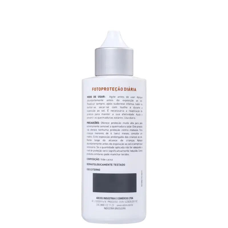 Adcos Fotoproteção Diária Fluid Incolor FPS 70 - Protetor Solar 50ml