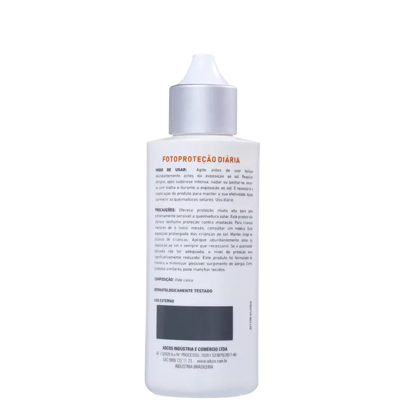 Adcos Fotoproteção Diária Fluid Incolor FPS 99 - Protetor Solar 50ml