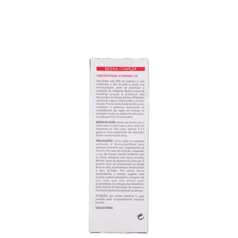 Adcos Derma Complex Concentrado Vitamina C 20 - Redutor de Linhas 30ml
