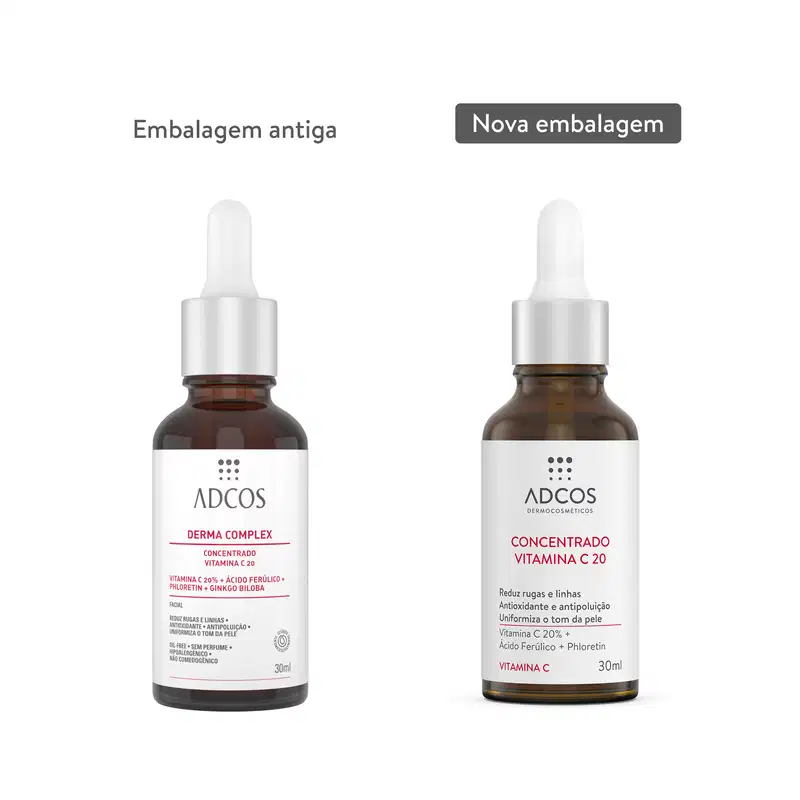 Adcos Derma Complex Concentrado Vitamina C 20 - Redutor de Linhas 30ml
