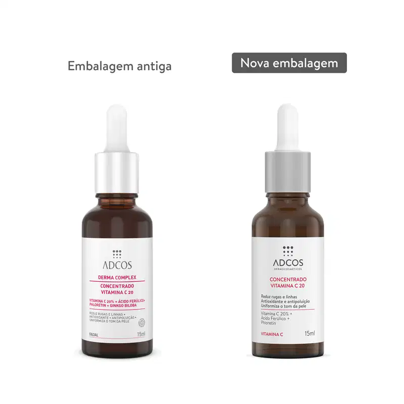 Adcos Derma Complex Concentrado Vitamina C 20 - Redutor de Linhas 15ml