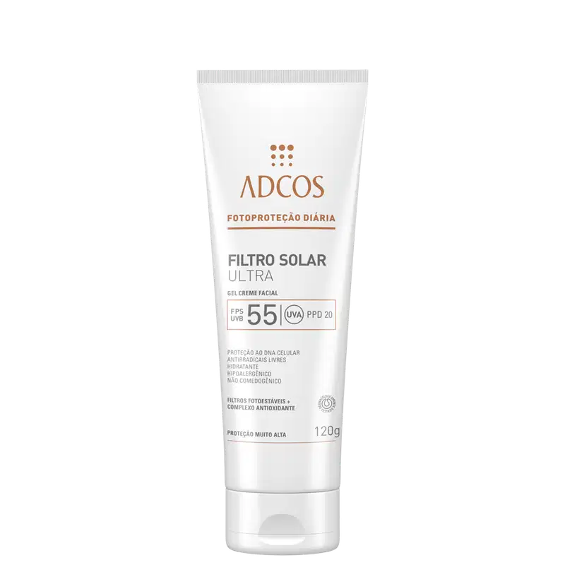 Adcos Fotoproteção Diária Ultra FPS 55 - Protetor Solar 120g