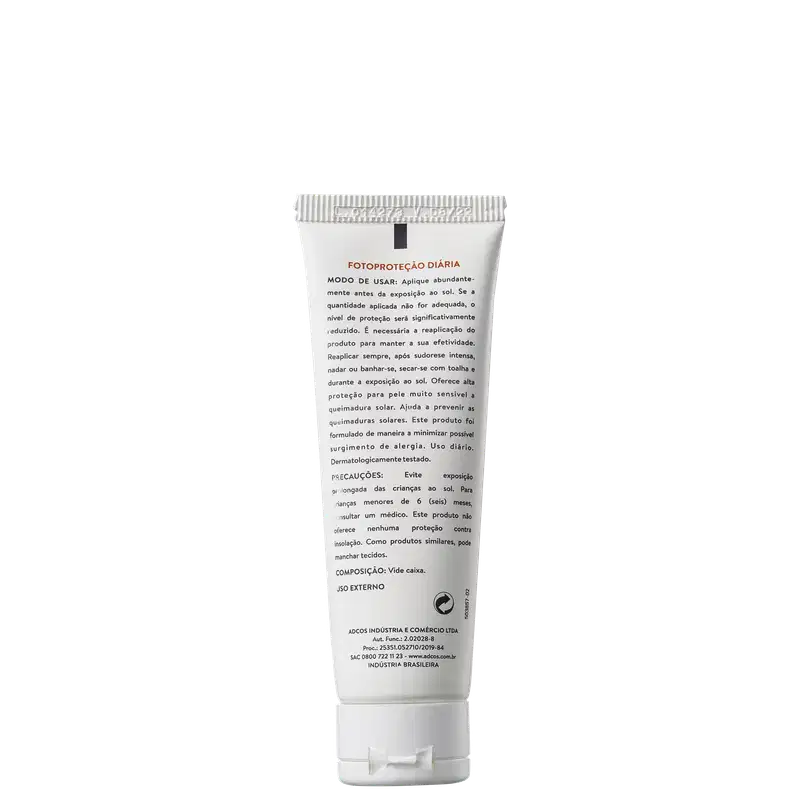 Adcos Fotoproteção Diária Tonalizante Peach Mousse FPS50 - Protetor Solar 50g