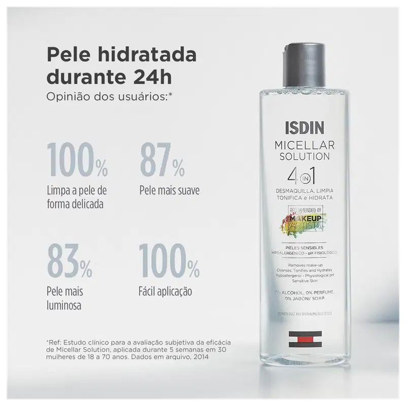 ISDIN Micellar Solution 4 em 1 - Água Micelar 400ml