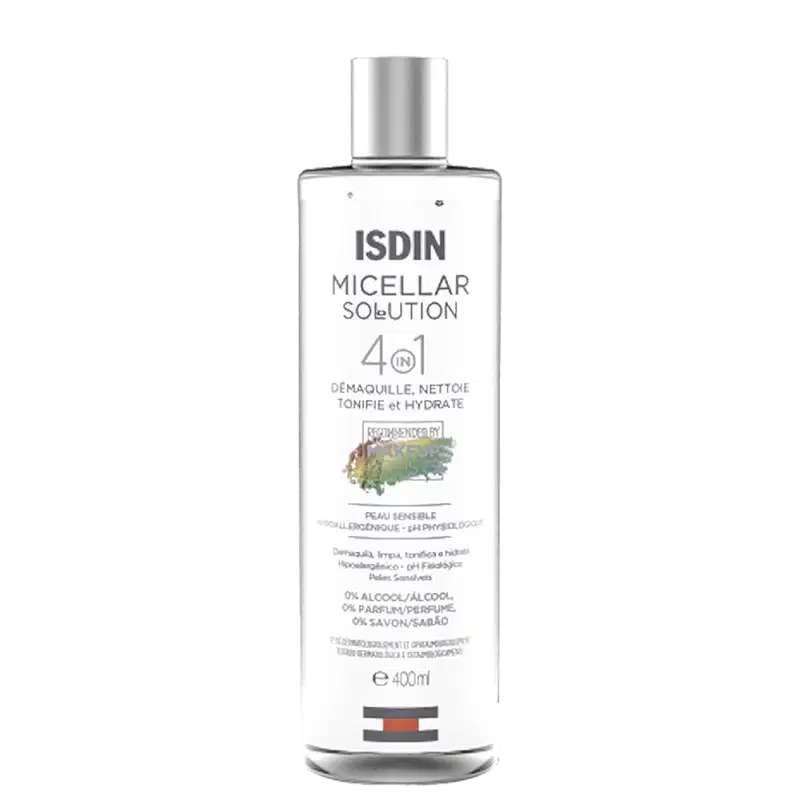 ISDIN Micellar Solution 4 em 1 - Água Micelar 400ml