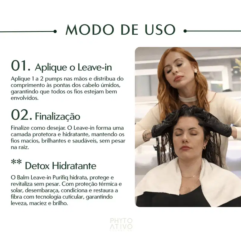 Leave-in Purifiq Therapy Phyto Ativo Detox Antioleosidade 300ml