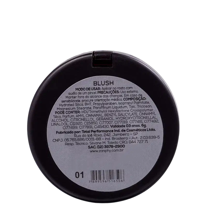 Zanphy Special Line HD 01 - Blush em Pó 6g