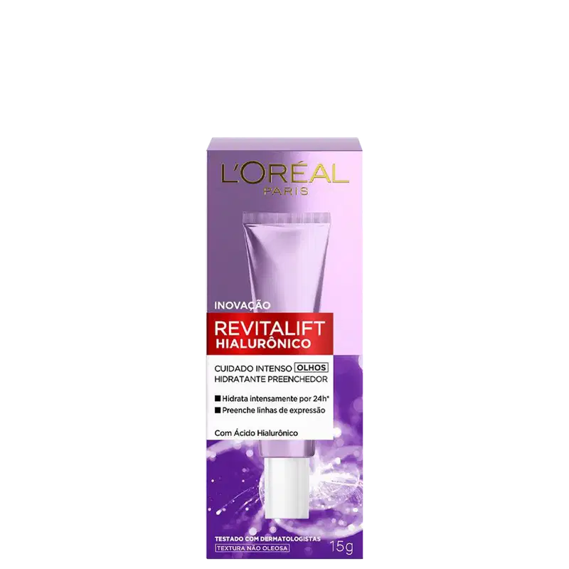 L'Oréal Paris Revitalift Hialurônico - Creme Redutor de Linhas para Área dos Olhos 15g