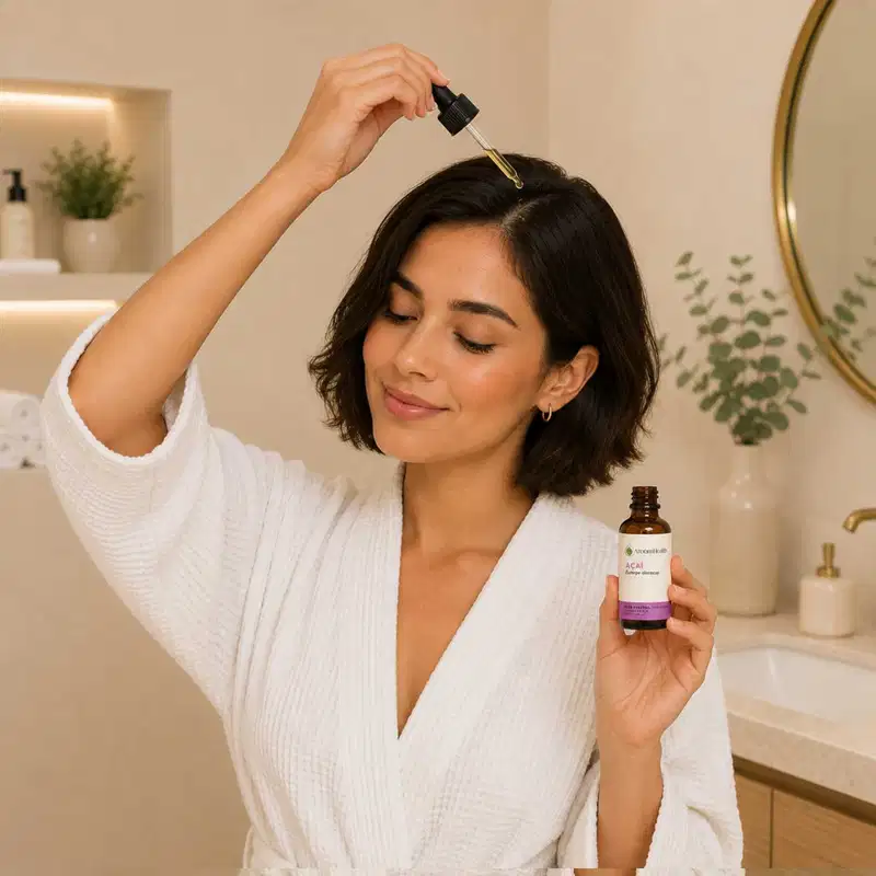 Óleo Vegetal Puro Natural Prensado a Frio de Açai 30 ml