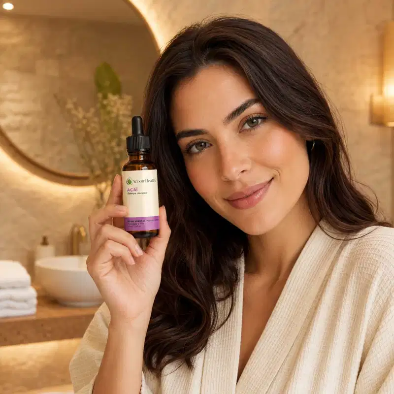 Óleo Vegetal Puro Natural Prensado a Frio de Açai 30 ml