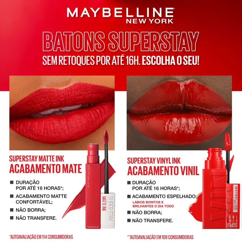 Maybelline NY SuperStay Matte Ink Cor 115 - Batom Líquido 5ml