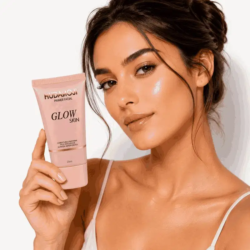 Primer Facial Glow Skin Hudamoji Efeito Iluminador