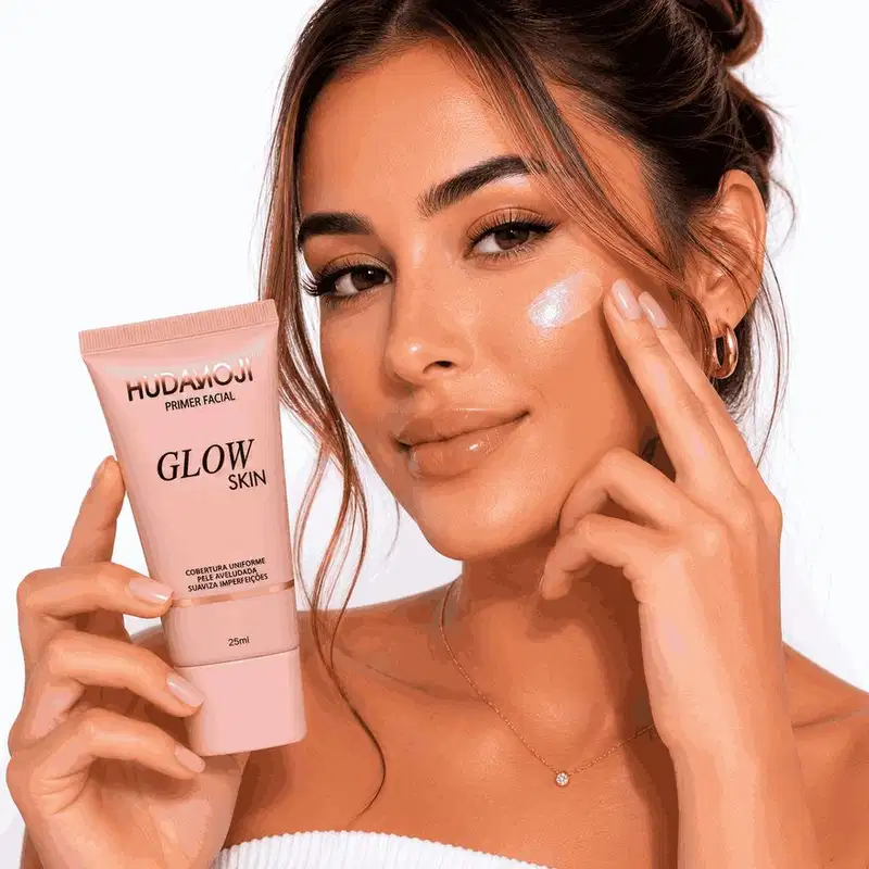 Primer Facial Glow Skin Hudamoji Efeito Iluminador