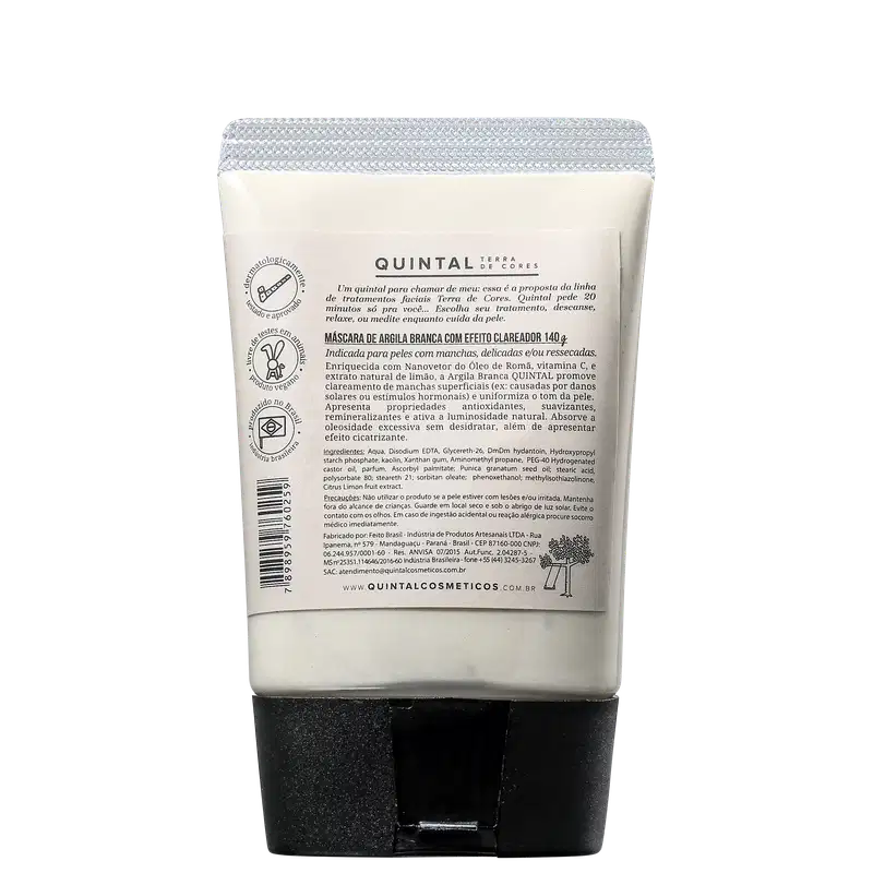 Quintal Argila Branca - Máscara Uniformizadora 140g