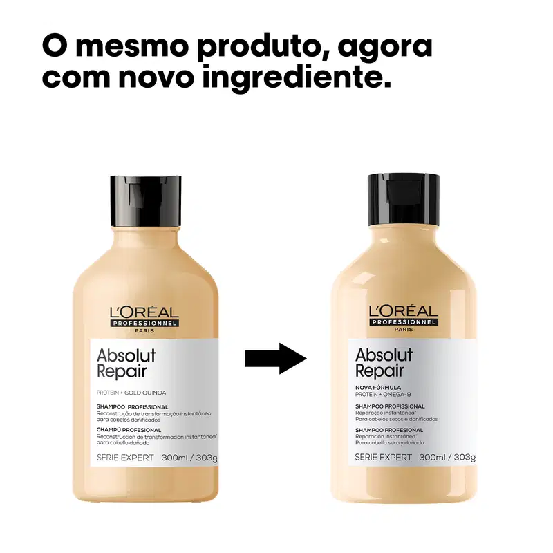 L'Oréal Professionnel Serie Expert Absolut Repair Omega-9 + Protein - Shampoo 300ml