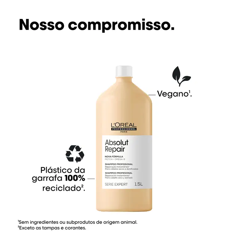 L'Oréal Professionnel Serie Expert Absolut Repair Omega-9 + Protein - Shampoo 1,5L