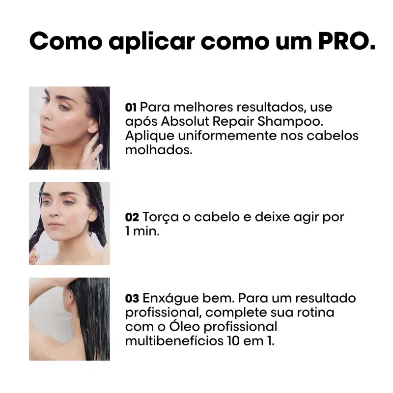 L'Oréal Professionnel Serie Expert Absolut Repair Omega-9 + Protein - Máscara Capilar 250g