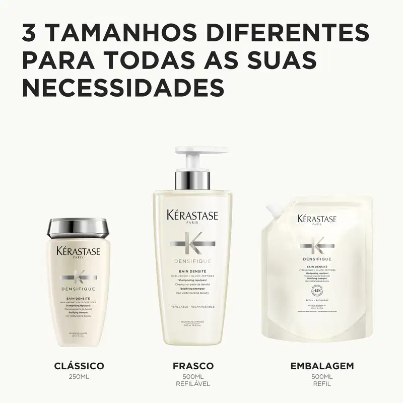Kérastase Densifique Bain Densité Refilável - Shampoo 500ml