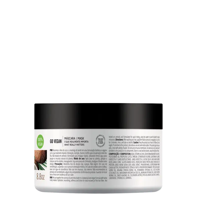 Inoar Go Vegan Hidratação e Nutrição - Máscara Capilar 250g