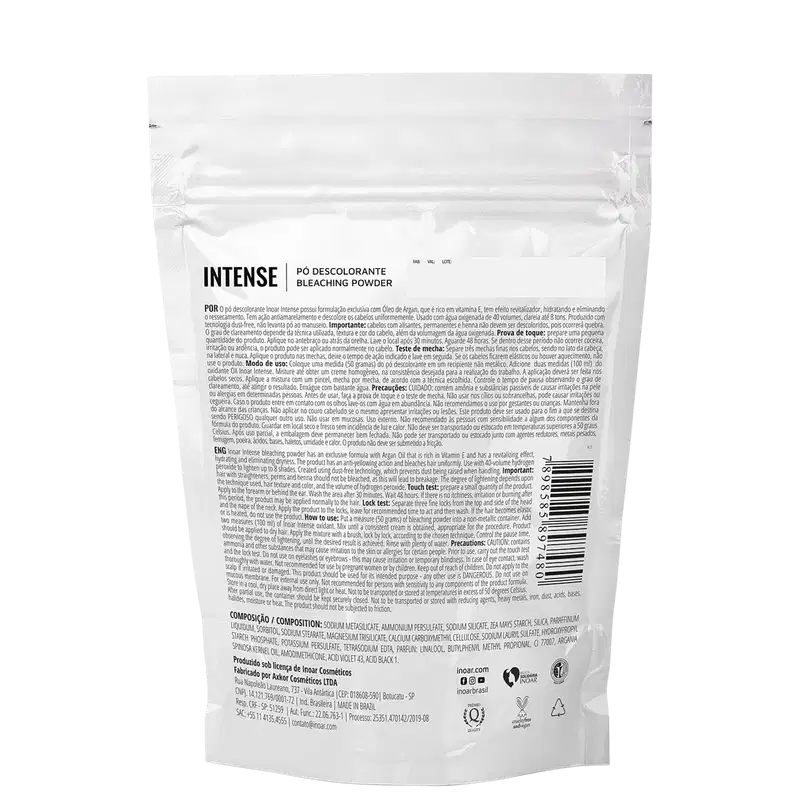 Inoar Intense Violeta - Pó Descolorante 300g