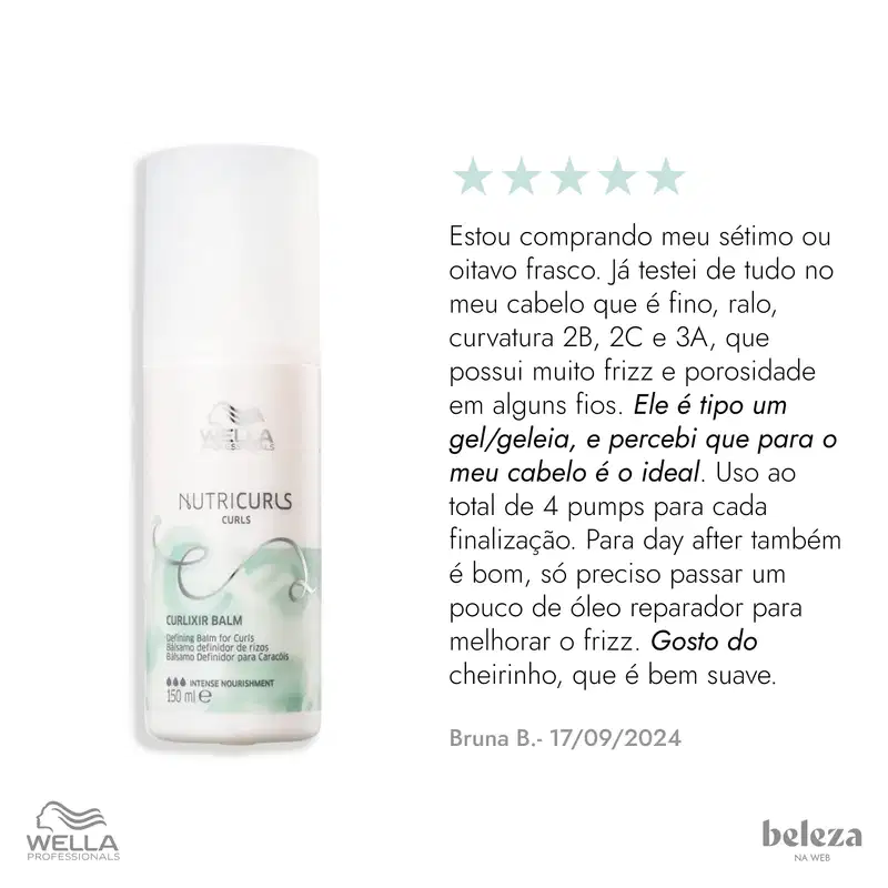Wella Professionals Nutricurls Curlixir - Leave-in 150ml