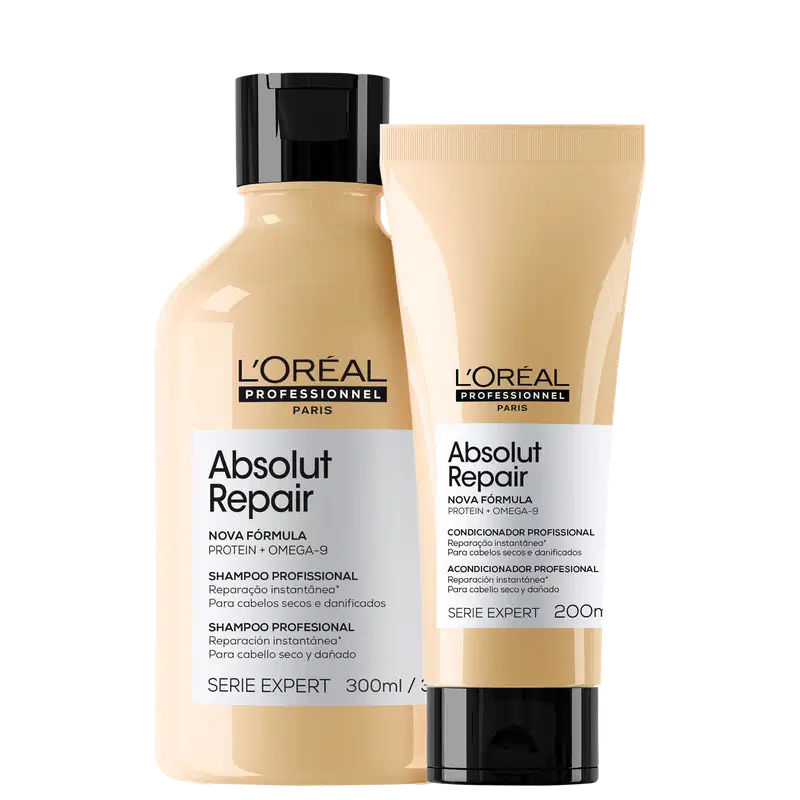 Kit L'Oréal Professionnel Serie Expert Absolut Repair Gold Quinoa + Protein Duo (2 Produtos)