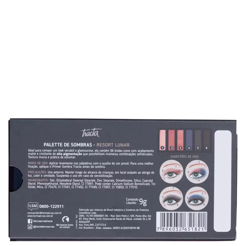 Tracta Resort Lunar - Paleta de Sombras 9g