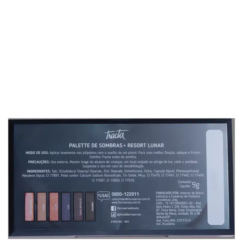 Tracta Resort Lunar - Paleta de Sombras 9g