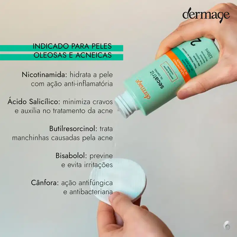 Dermage Secatriz Oil Control - Loção Tônica Facial 120ml