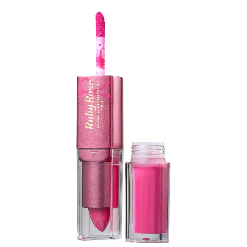 Ruby Rose Duo Semi-Matte 038 Rosa Fucsia - Batom 6,6g