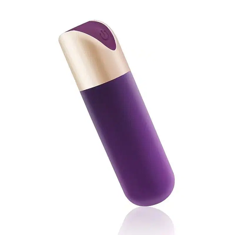 Bullet Recarregável com Toque Aveludado e 10 Velocidades Roxo