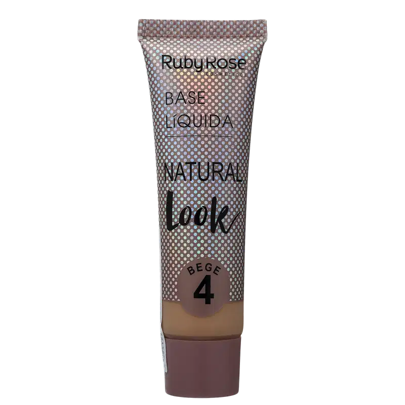 Ruby Rose Natural Look Bege 4 - Base Líquida 29ml