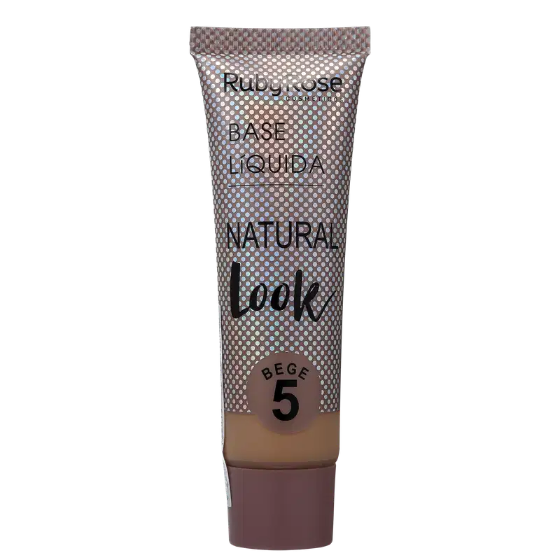 Ruby Rose Natural Look Bege 5 - Base Líquida 29ml